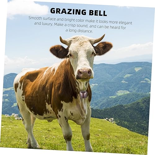 Miniatura 3 de HEALLILY 4pcs Copper Grazing Bells for Cattle Sheep Loud Anti-Lost Bronze Bells for Farming and Pasture Use