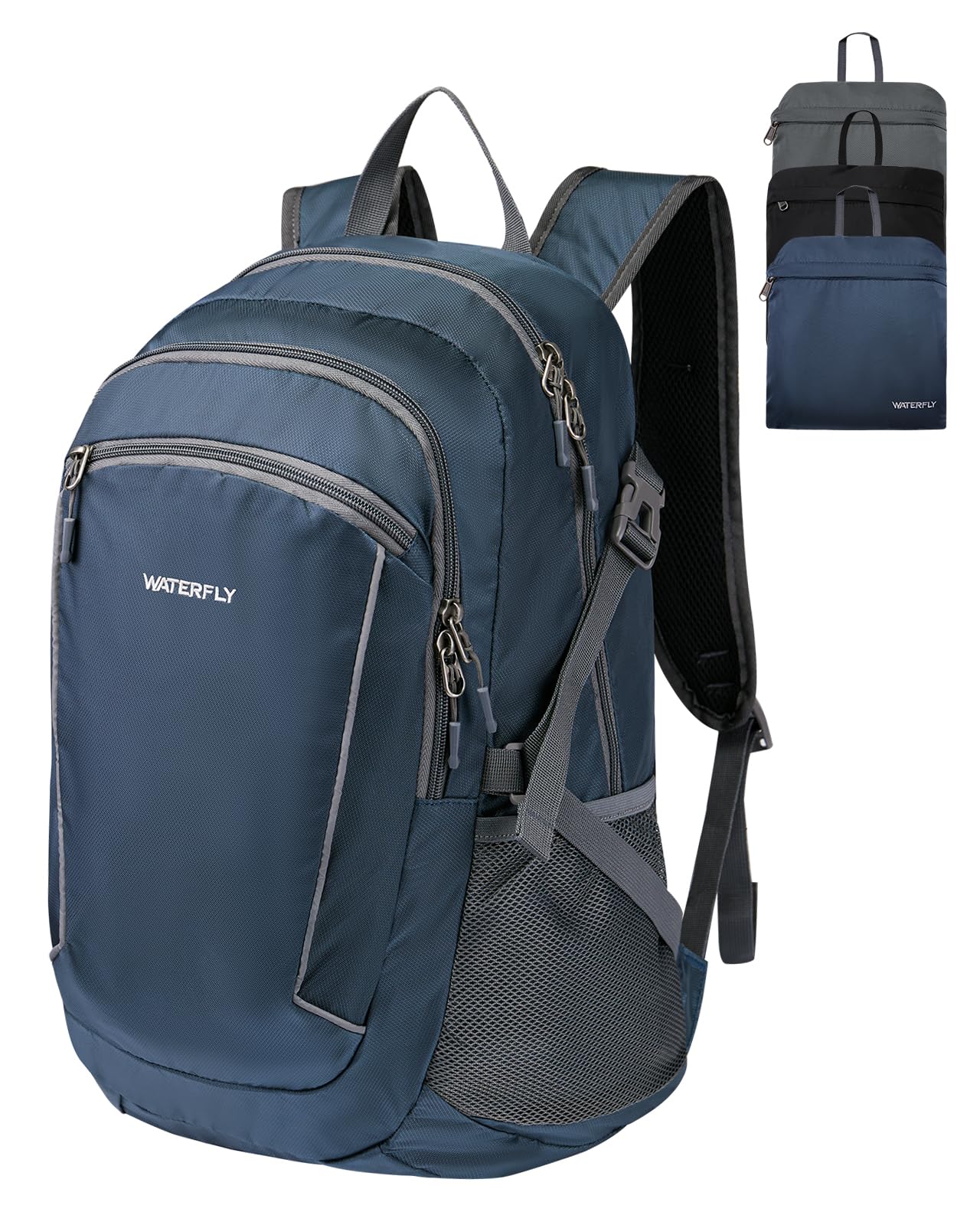 WATERFLY Faltbarer Wanderrucksack 28L Tagesrucksack