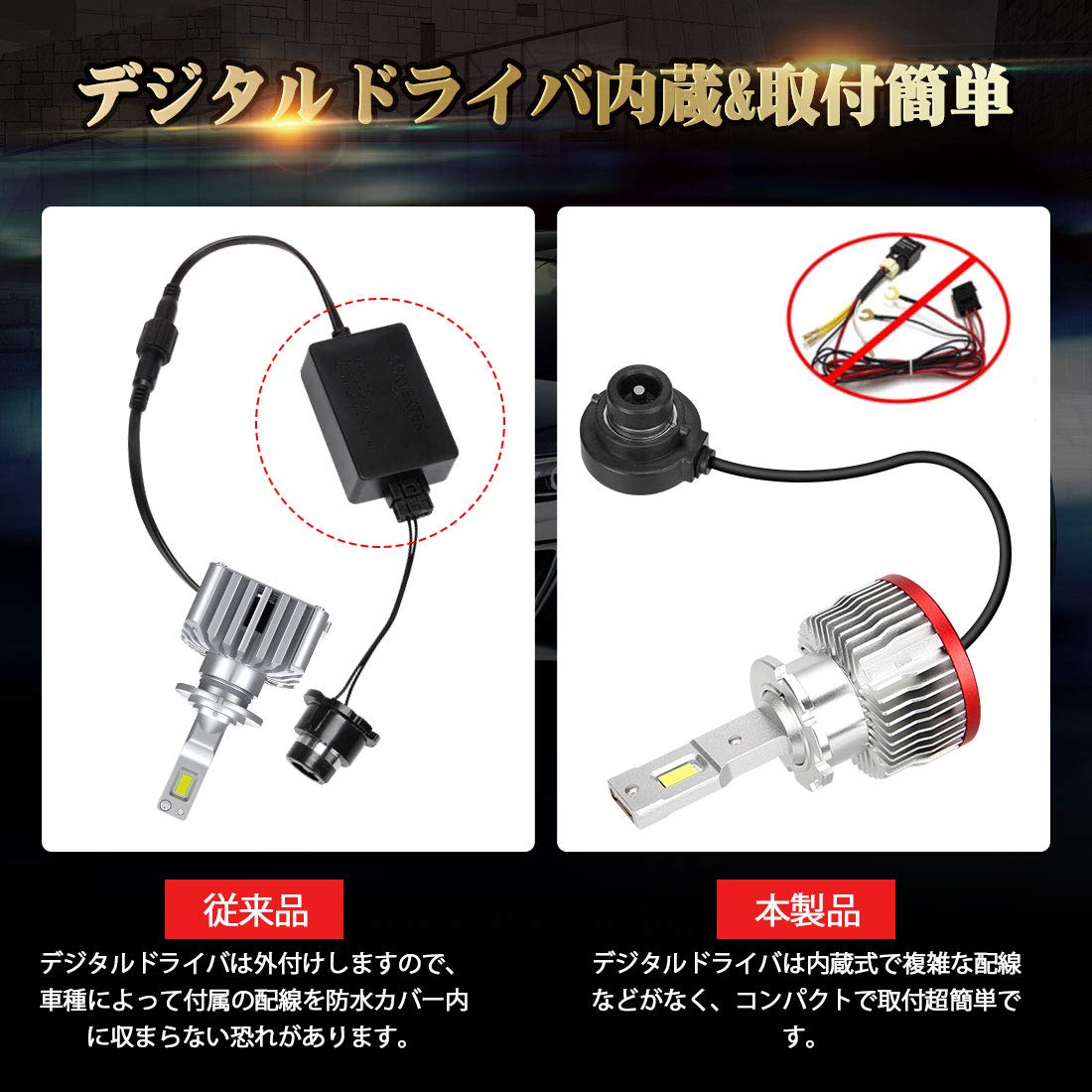 SUPAREE d4r led ヘッドライト 車検対応　6500K Amazon | 【HIDを超えるLED】SUPAREE 車検対応 d4s d4r led