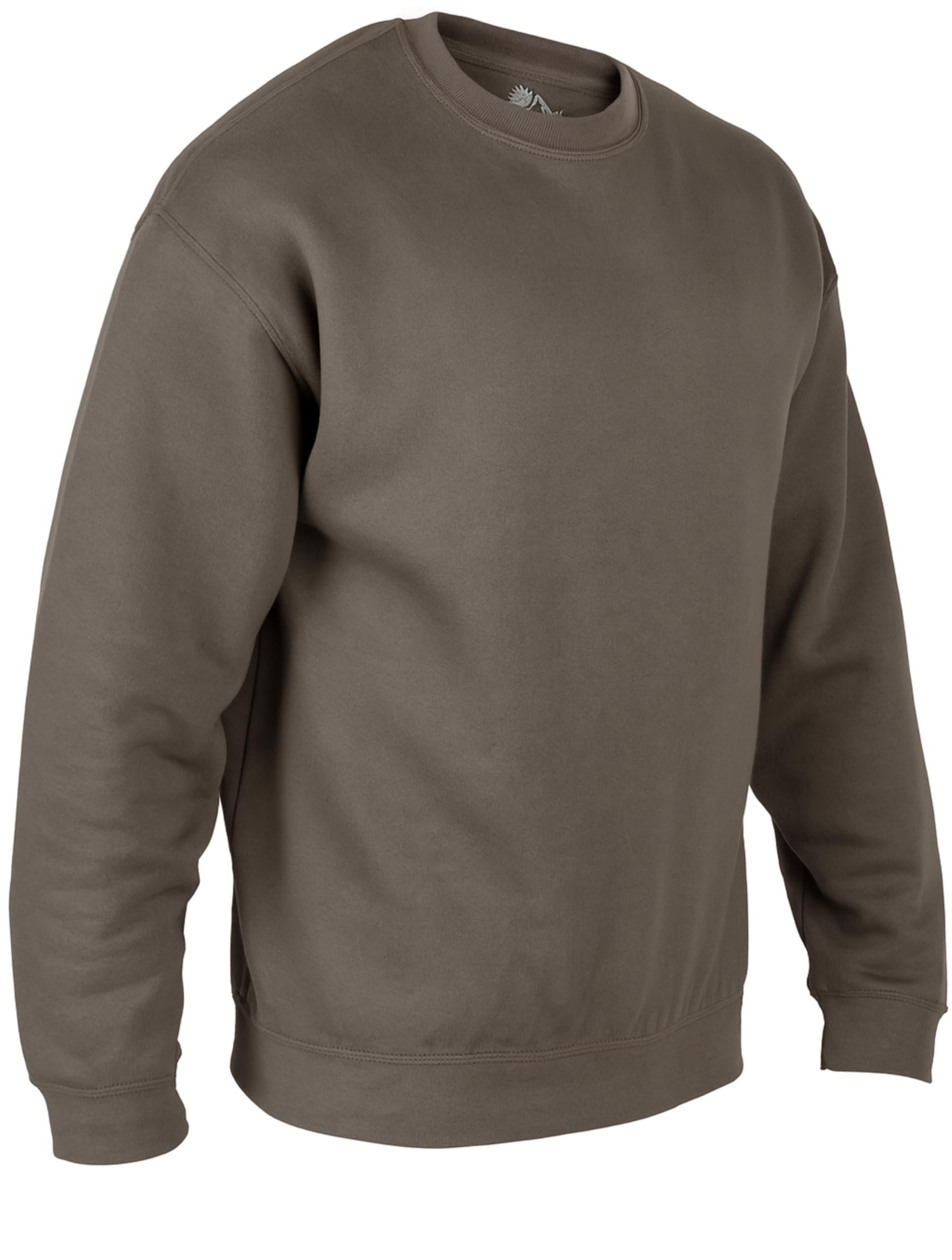 Himalayan Cotton Mens Jumpers Comfortable and Lightweight Crew Neck Sweaters Casual Long Sleeve Sweatshirts for Men UK, Grey, M