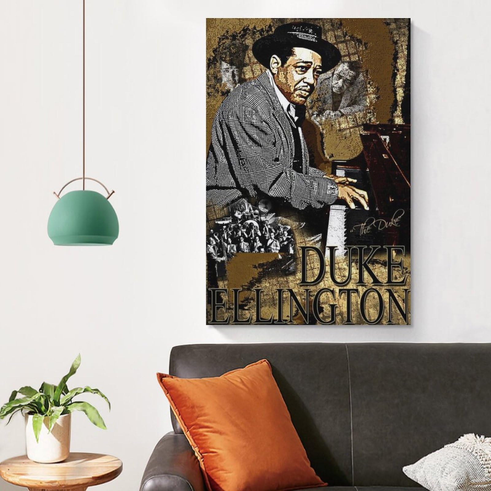 Art Poster Duke Ellington American Musician Vintage Canvas Wall