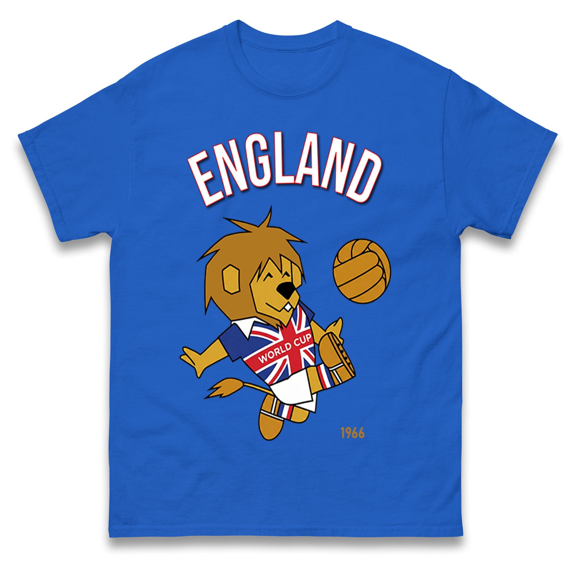 World Cup Willie England 1966 T Shirt, England World Cup Winners 1966 Tee Shirt, Retro Football Tshirt Royal