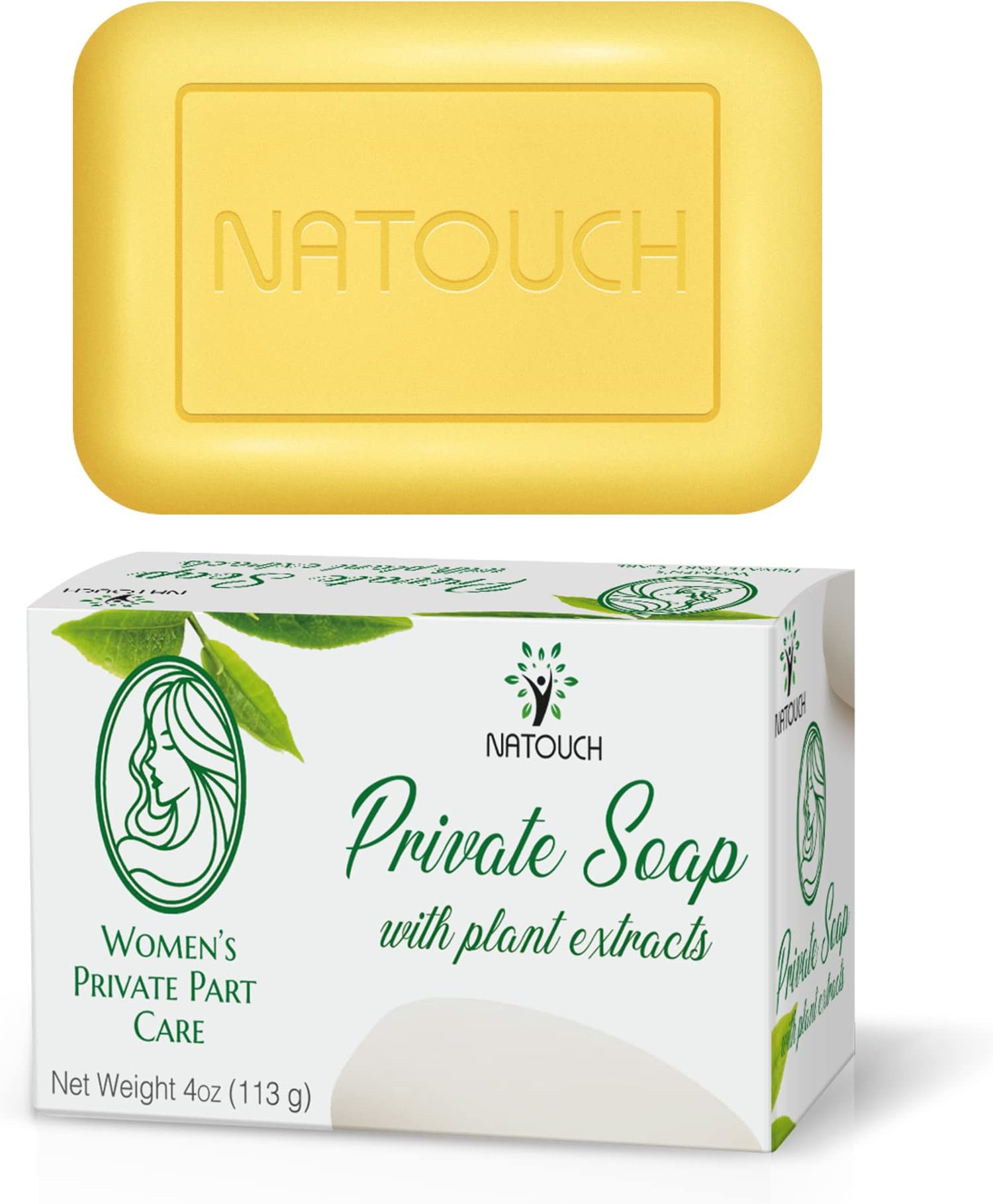 Natouch Yoni Soap Bar, PH Balance Feminine Wash for Women