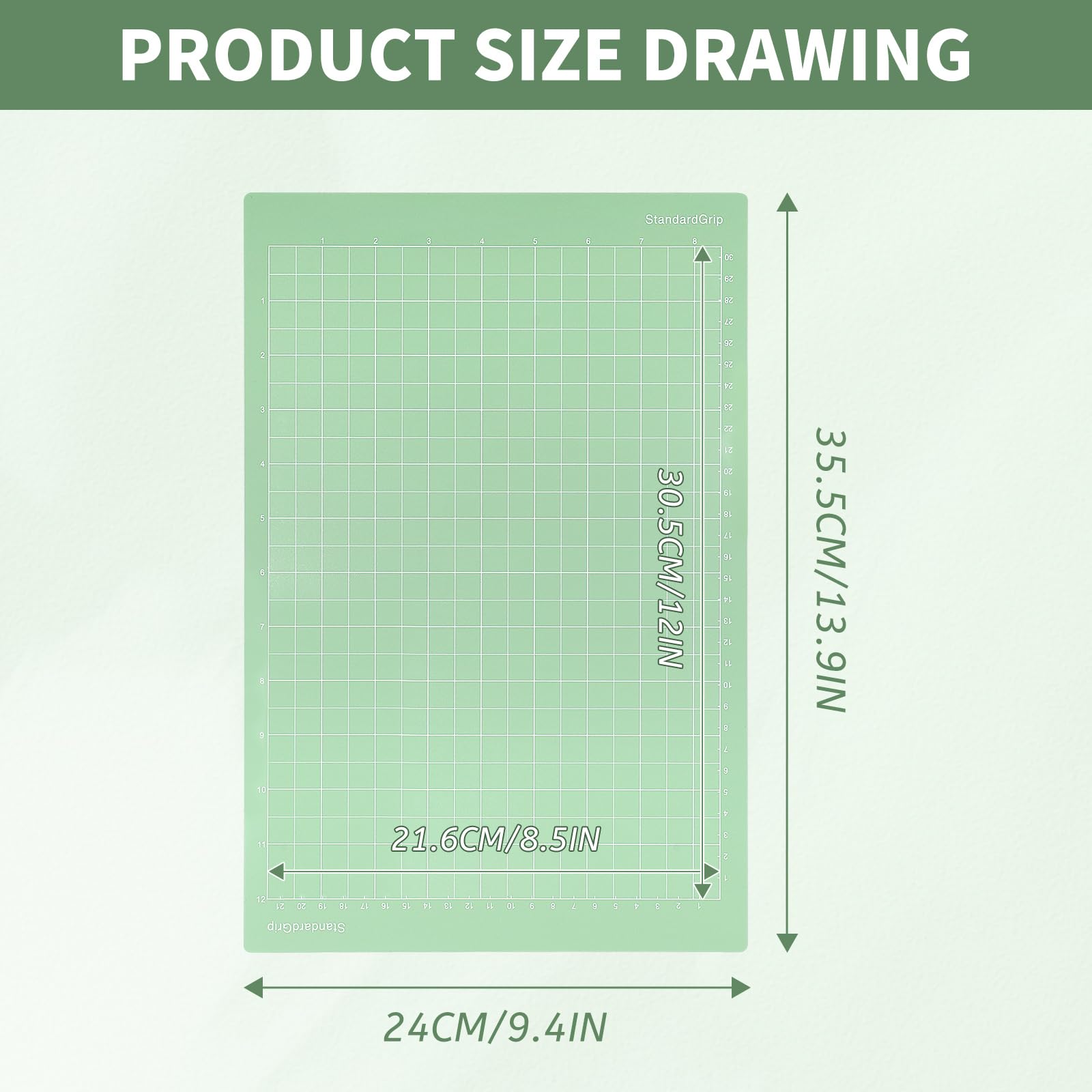 LALAGO Tappetino da taglio per Cricut Joy Xtra, 4 pezzi adesivi di ricambio StandardGrip LightGrip