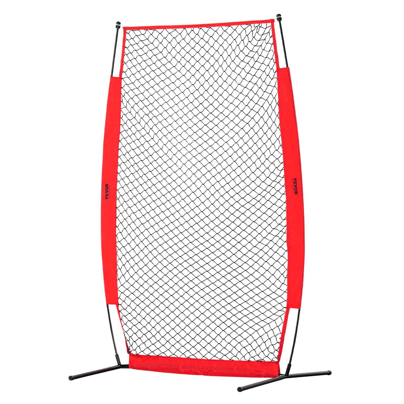 VEVOR Écran Protecteur de Baseball en I, Filet de Protection de Softball 140 x 218 cm, Portable avec Sac de Transport et Piquets de Sol, Équipements pour Cage de Frappeurs Protection Lanceurs