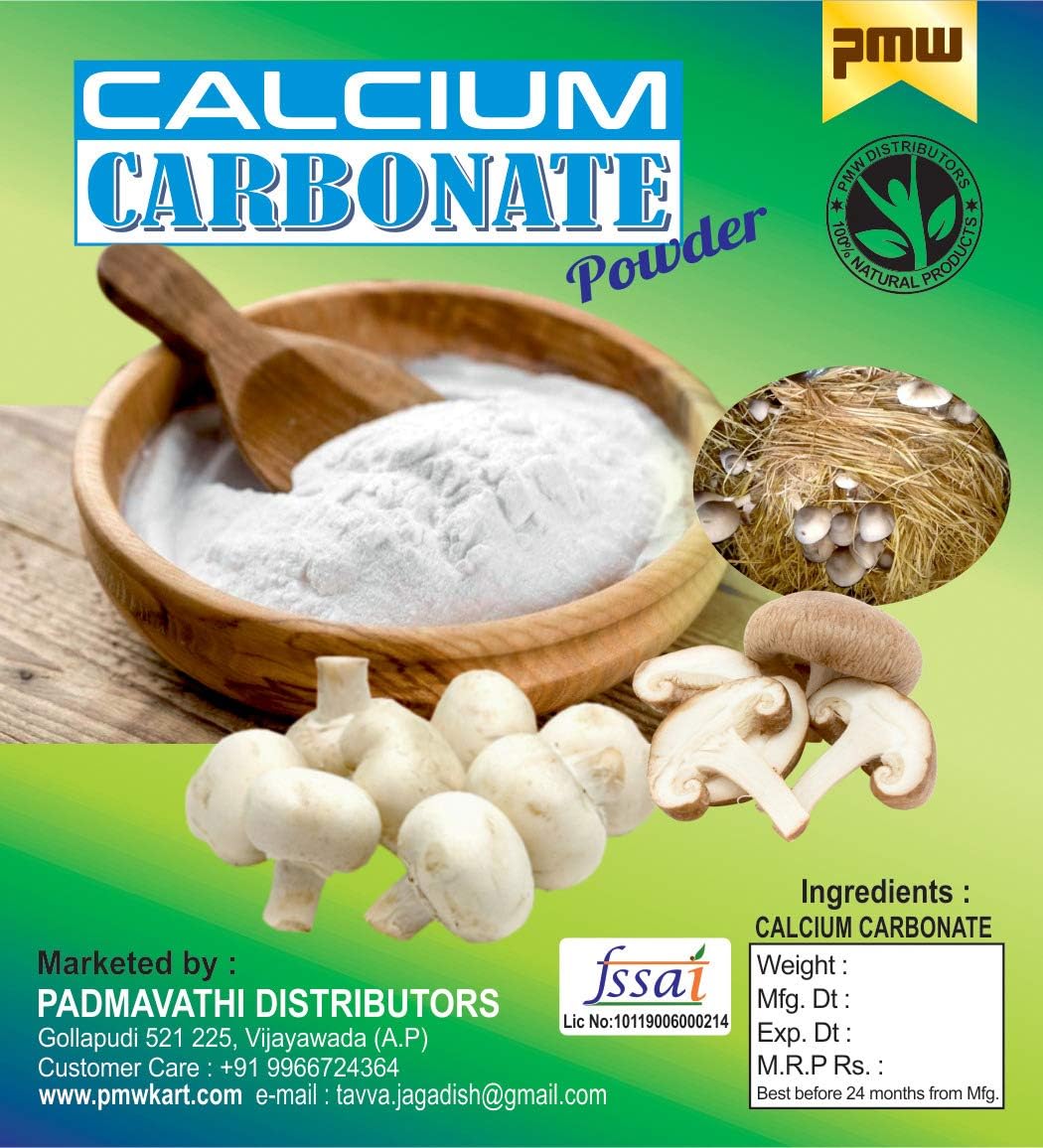 - Pmw - Calcium Carbonate For Mushroom Cultivation - 1 Kilo - Food Grade