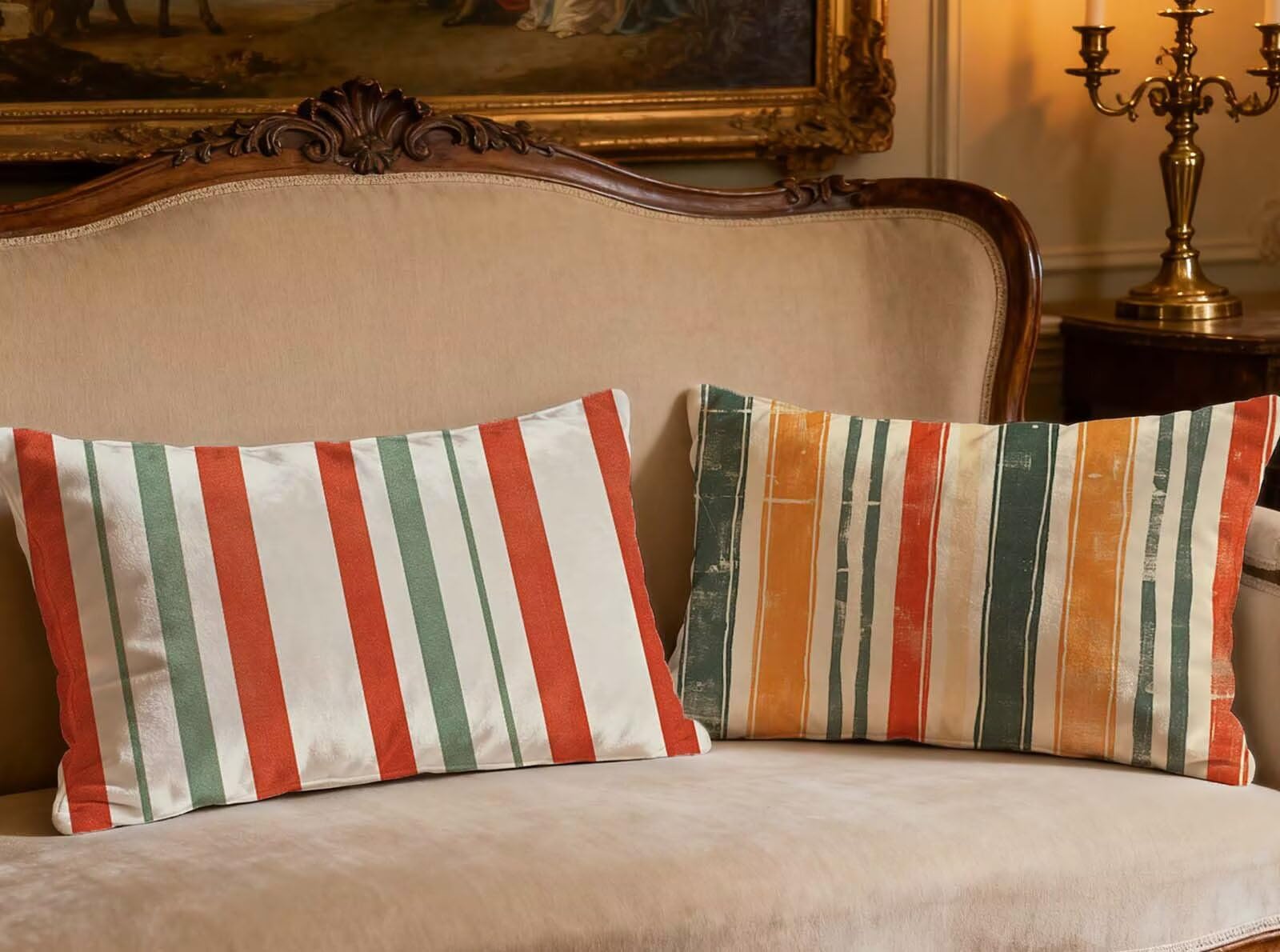 Housse de coussin couleur oreiller 60x90cm lot de 2 velours rectangulaire décoration maison