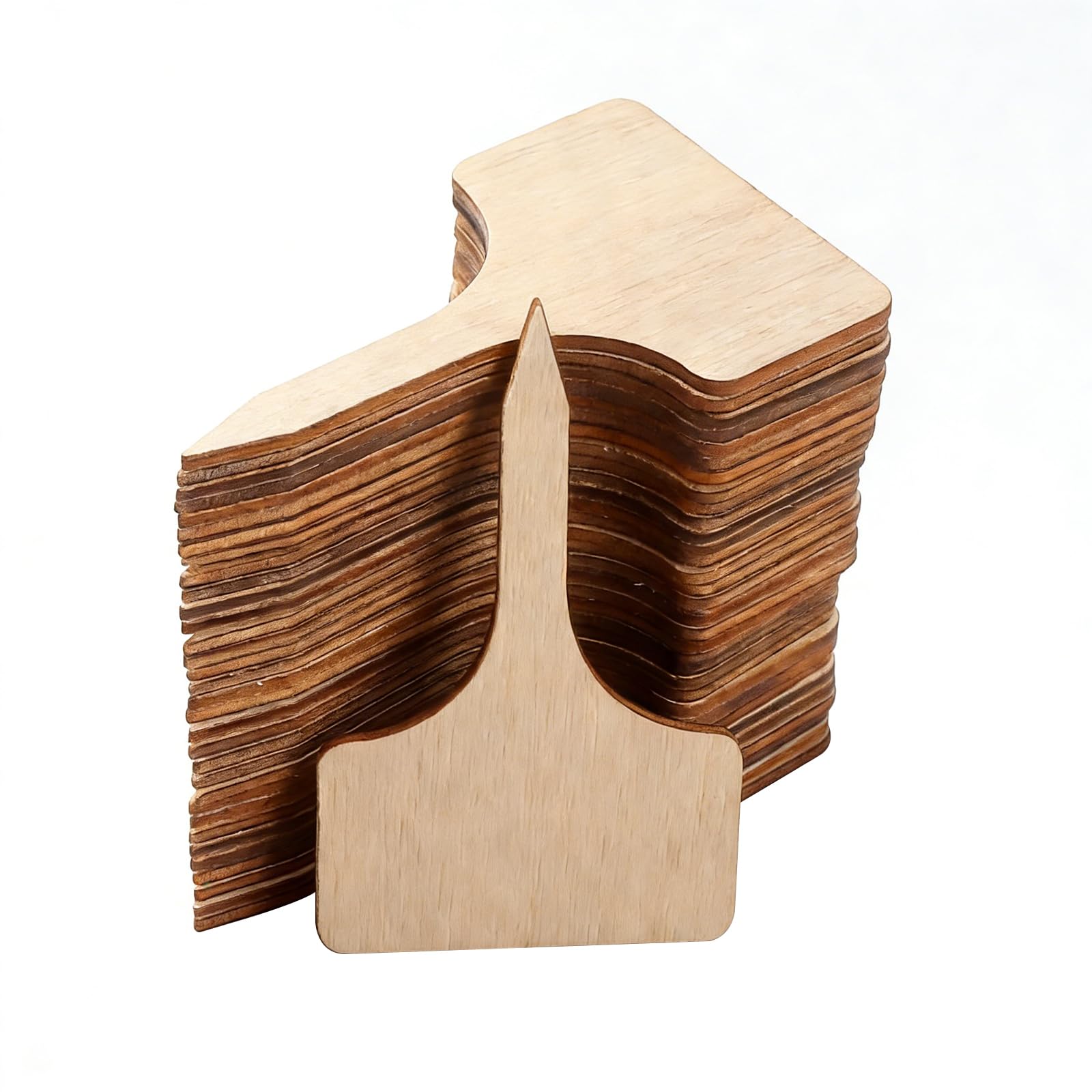 etiquetas plantas etiquetas jardin etiquetas plantas madera etiquetas para escribir etiquetas madera natural - set 40 piezas etiquetas resistentes duraderas lisas para huerto hierbas verduras