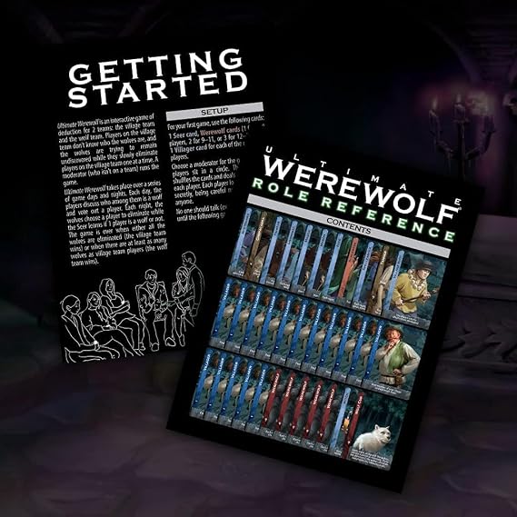 Bezier Games Ultimate Werewolf | Villagers vs Werewolves Hidden Role Mystery for Large Groups | Social Deduction with Bluffing and Moderator-Led Play | Ages 13+ | 3-24 Players | 30-90 Min