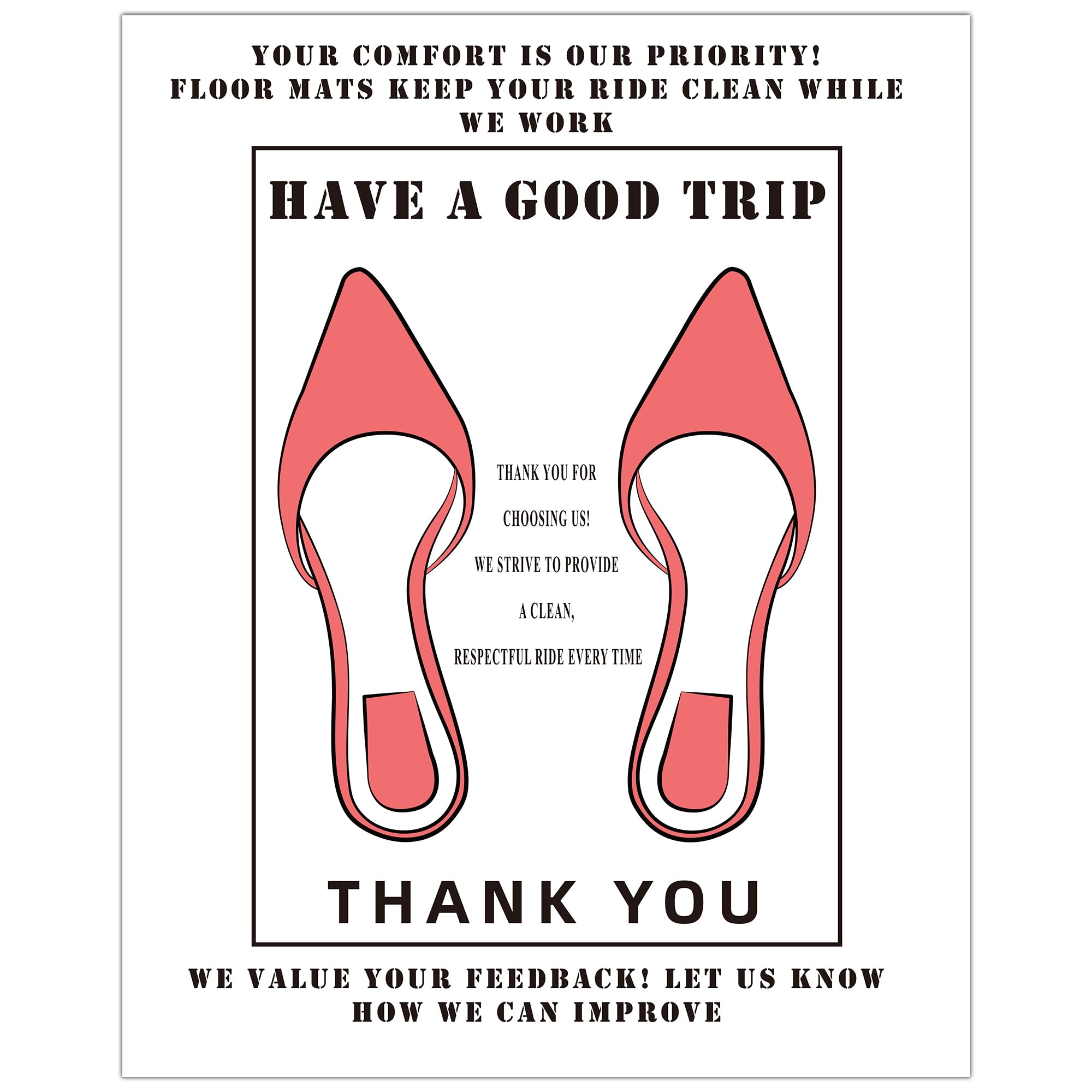 Solaradgy 100Pcs Paper Floor Mats for Cars 16 x 20 Inches Paper Floor Mats for Cars Detail with