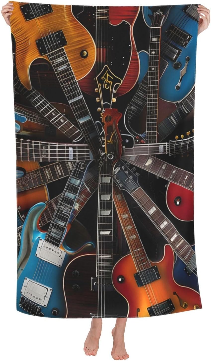 Stained Glass Dragonfly Beach Towel Art Sand-Free Microfiber Bath Towel Ultra Soft Quick Dry Pool Towel Absorbent Towel Lightweight Towel Gifts for Outdoor Bathroom Swimming Decor 31inx51in