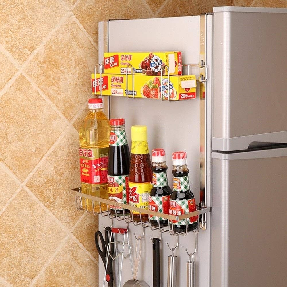 Amazon｜冷蔵庫横吊り収納ラック、多機能キッチン壁掛け