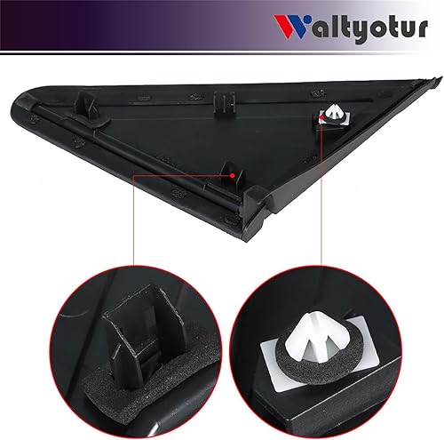 Miniatura 5 de waltyotur 1 par de retrovisores laterales laterales izquierdos y derechos para la bandera del espejo de repuesto para Grand Caravan 2008-2017 Town &