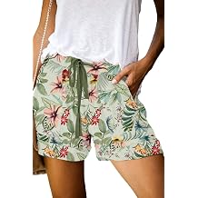 CHICZONE Womens Shorts Comfy Drawstring Elastic Waist Summer Shorts with Pockets Casual Pants