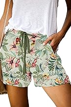 CHICZONE Womens Shorts Comfy Drawstring Elastic Waist Summer Shorts with Pockets Casual Pants