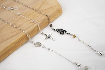 Stylish Women's Glasses Chain - Eyeglass & Sunglasses Chains Holder for Around Neck, Eyewear Retainer Strap