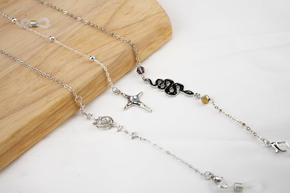 Stylish Women's Glasses Chain - Eyeglass & Sunglasses Chains Holder for Around Neck, Eyewear Retainer Strap