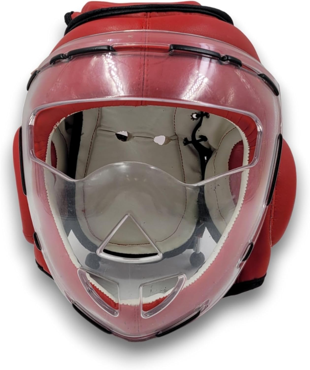 Woldorf Head Gear Clear Plexiglass Cage Leather