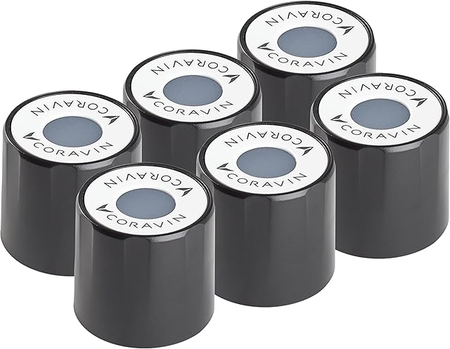 Coravin - Screw Caps - Allows Coravin to Be Used with Screw Cap Red & White Bottled Wines | 6 Pack