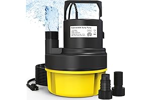 2HP Sump Pump Submersible, 5500GPH Sump Pump