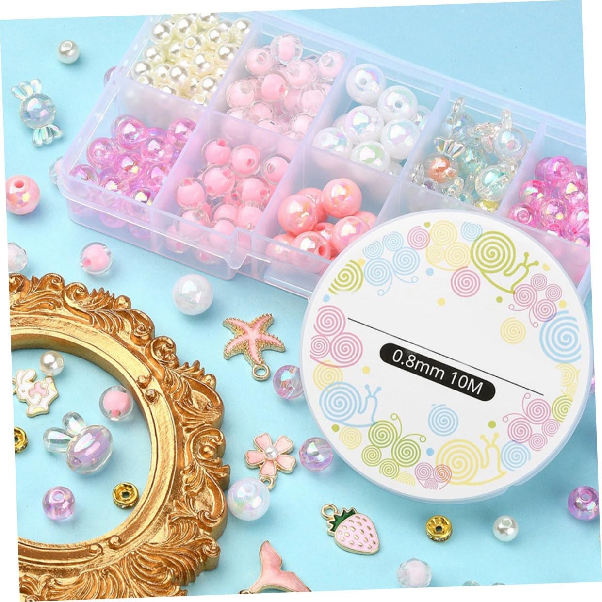 Operitacx 4 Set Materiale Che Borda Kit Braccialetto Di Perline Kit Braccialetto Di Perline Che Fanno Materiale Per La Creazione Di Gioielli Che Borda Forniture Creazione Di