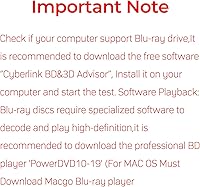 Vista 2 de Unidad Blu Ray externa, lector de escritor portátil Bluray, grabadora de CD con puerto USB 3.0 typc C y tarjeta SD, DVD y CD-ROM +/-RW