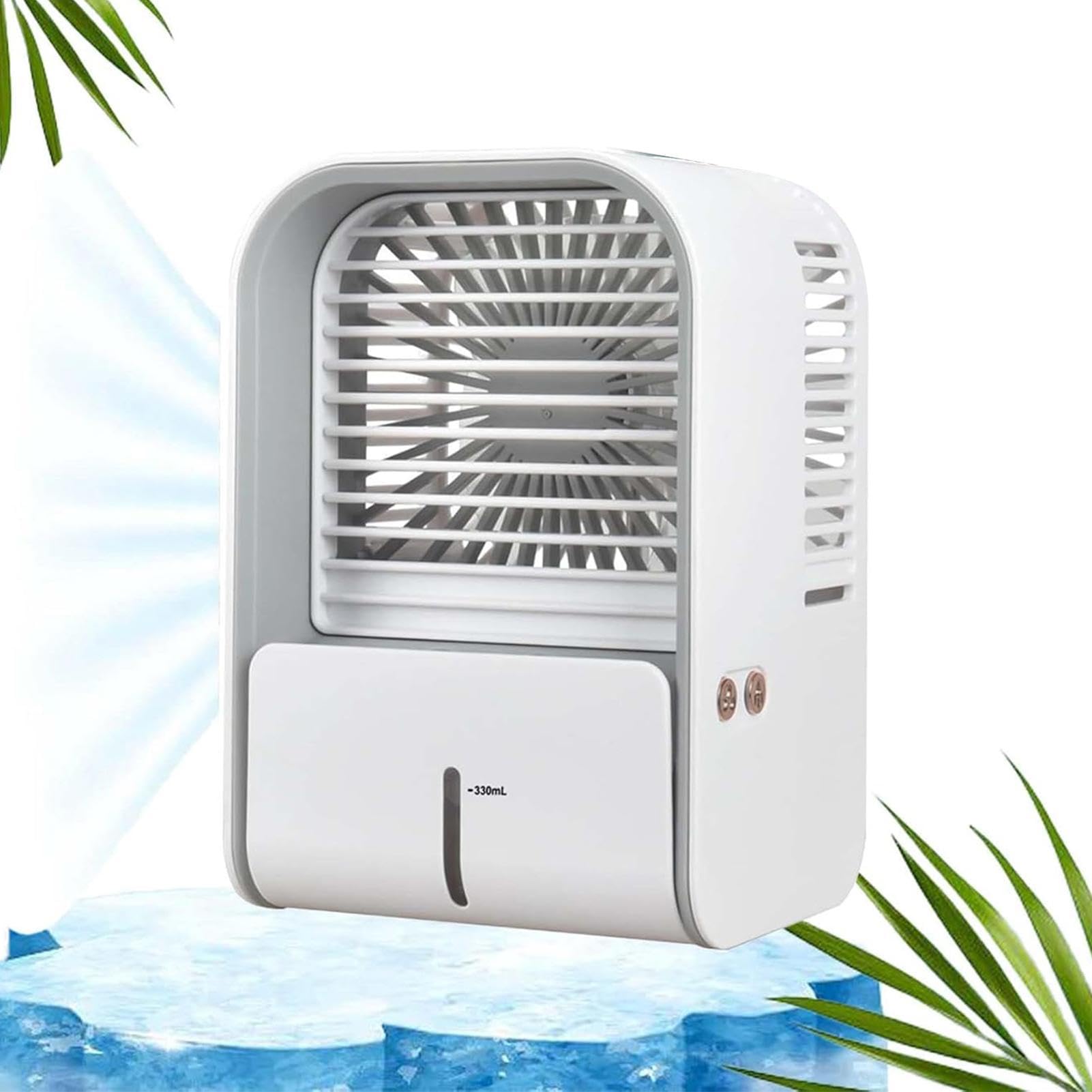 Ventola di raffreddamento da scrivania, ventilatore portatile da tavolo | mini macchinario alimentato tramite USB, unità compatta a tre velocità sul posto di lavoro brezza | Postazione di lavoro