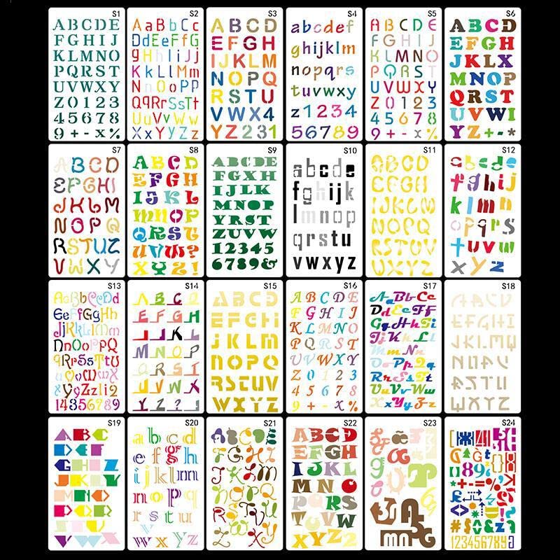Bullet Journal Schablonen 20 Stück Set Kunststoff Planer