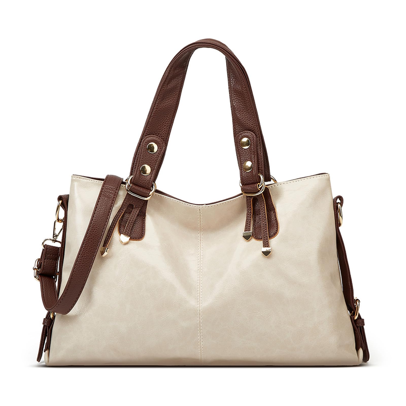 BUKESIYI Bolsos Mujer Bolso Bandolera Grandes PU Cuero Piel Fiesta Casual Bolsos ES77512