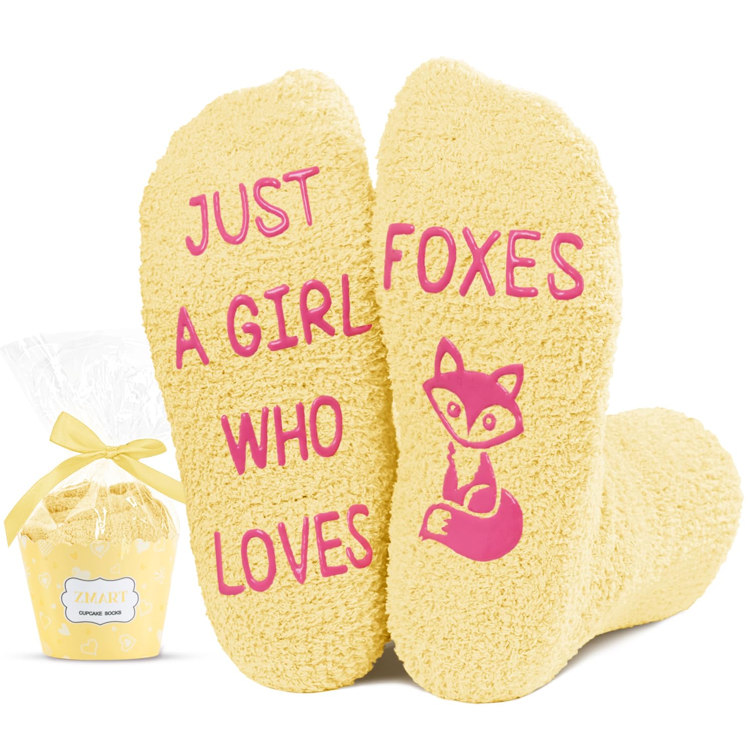 Zmart Funny Fuzzy Socks for Girls - Duck Gifts Chicken Dinosaur Fox Bee Socks for Teens