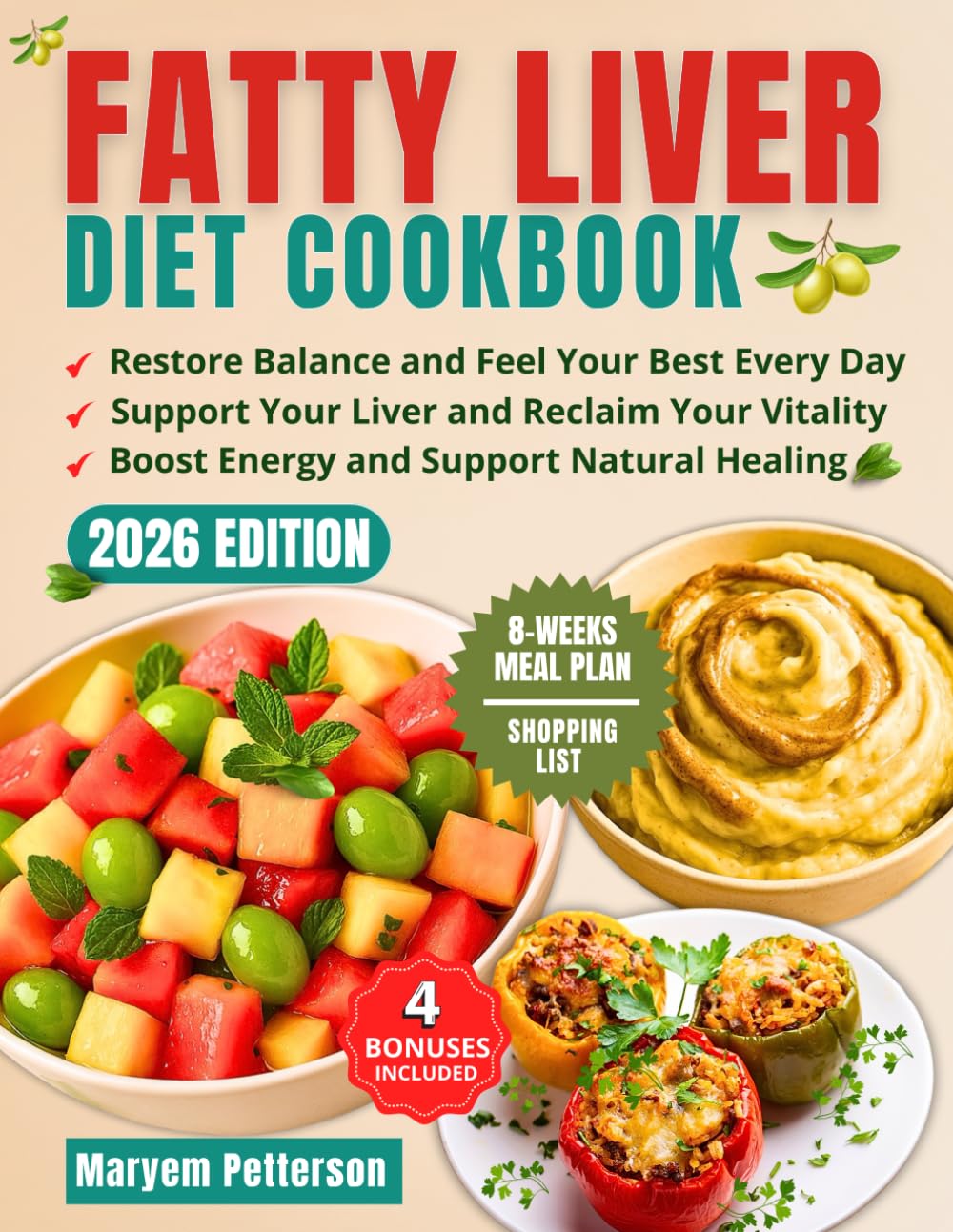 FATTY LIVER DIET COOKBOOK: Revitalize Your Liver and Anjoy 2000 Days of Easy, Proven Recipes for Increased Energy and Weight Loss, Along With an 8-Week Meal Plan for a Healthier Liver