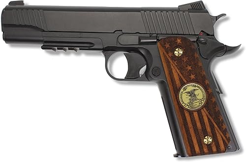 Miniatura 3 de URAY 1911 Medallón NRA de tamaño completo y empuñaduras de pistola de bandera