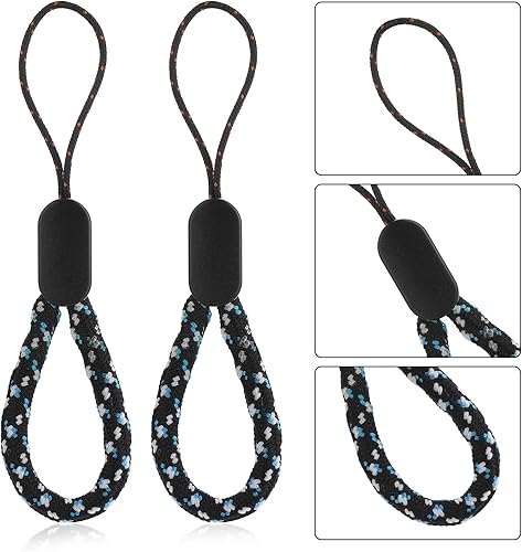 Miniatura 7 de cobee Correa de muñeca pequeña, 4.72 pulgadas para ajustar el dedo para el cuello, correa de mano de nailon, cordón portátil para el dedo