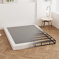 Vista 14 de Resorte de cama individual de 2 pulgadas de perfil bajo, base de cama de resorte de metal resistente, tabla para litera, base de colchón, fácil