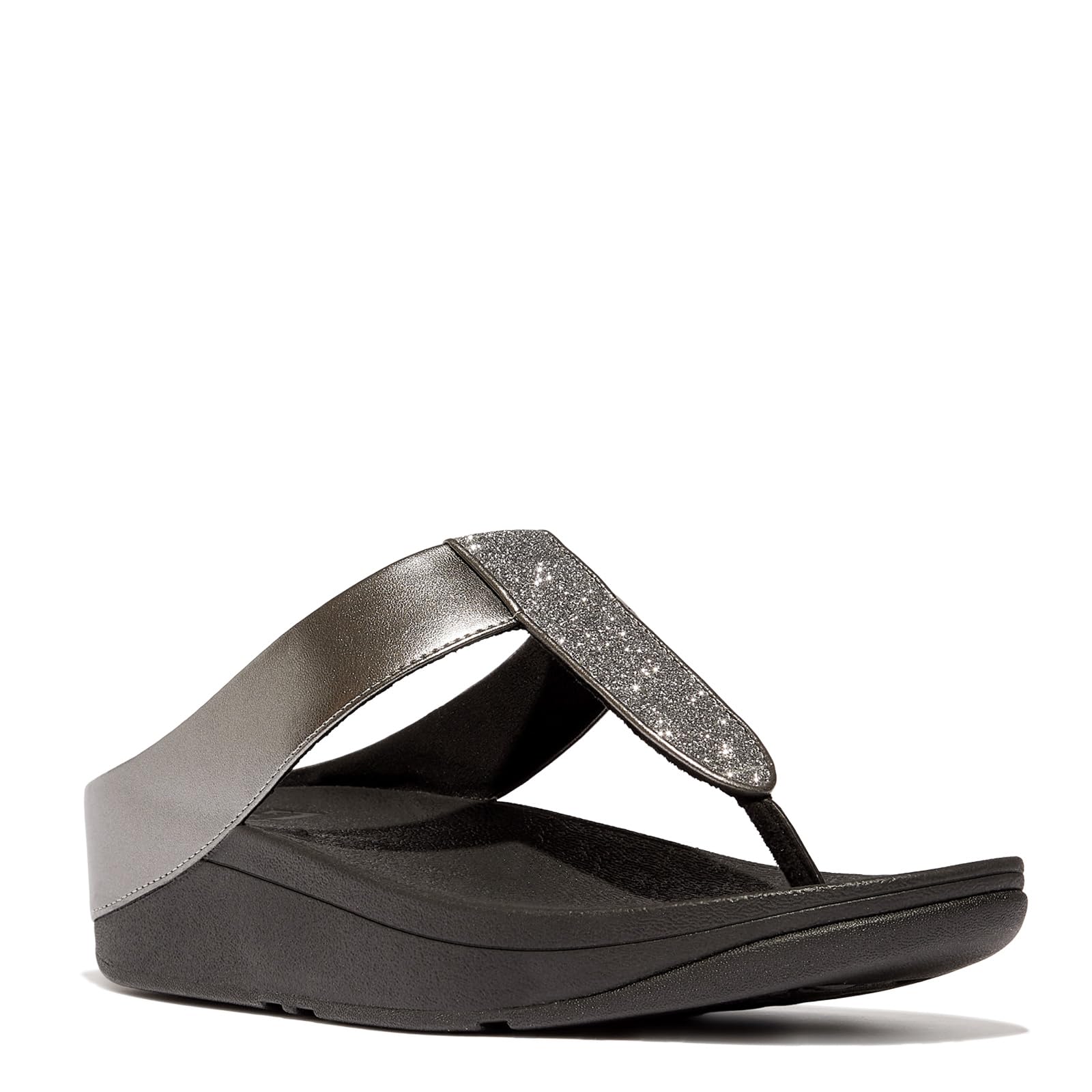 FitFlopWomen's Fino Glitterdust Metallic Toe-Post Sandals