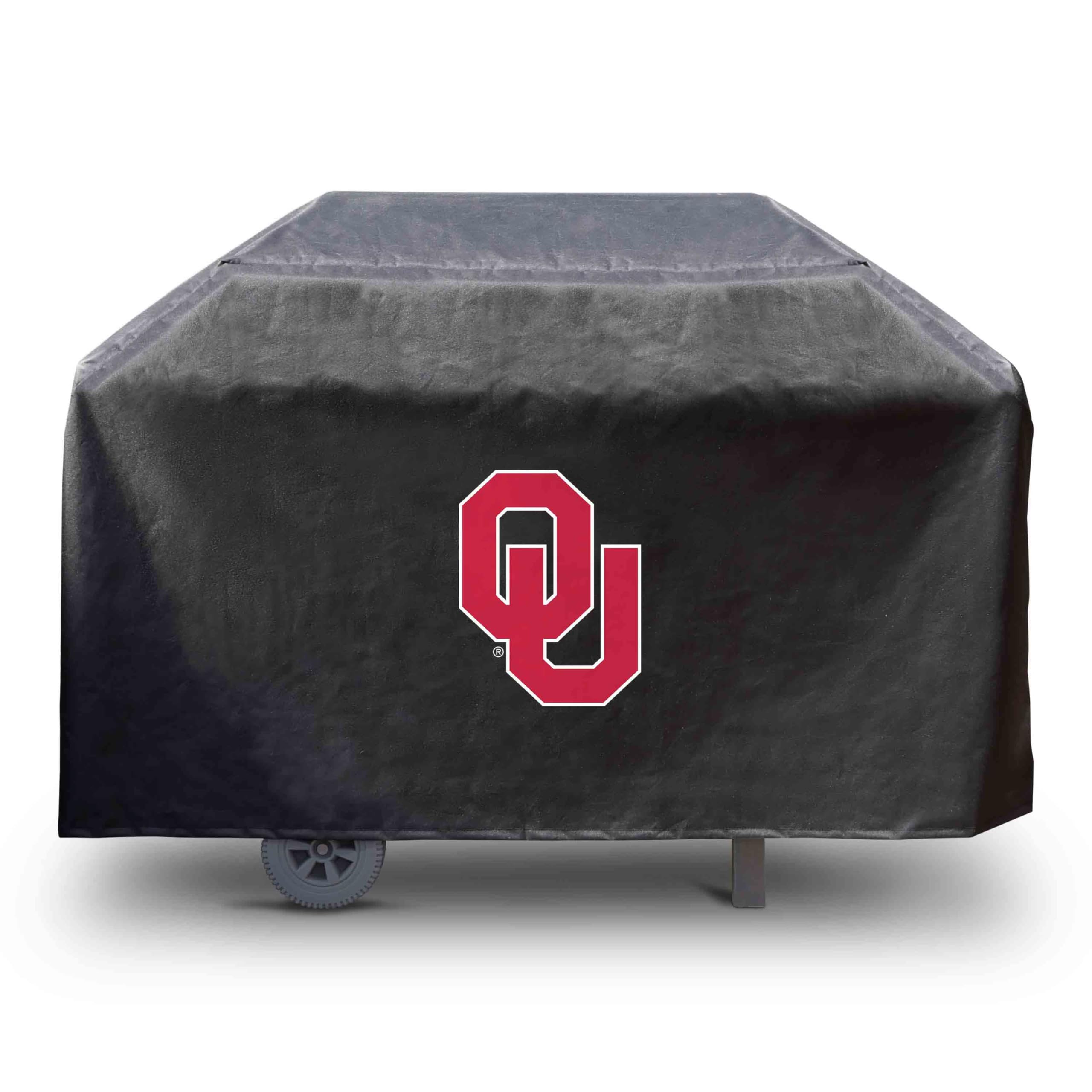 FANMATS 41207 University of Oklahoma Rectangular Grill Cover - Fits 3 and 4 Burner Grills - 68in x 21in x 35in