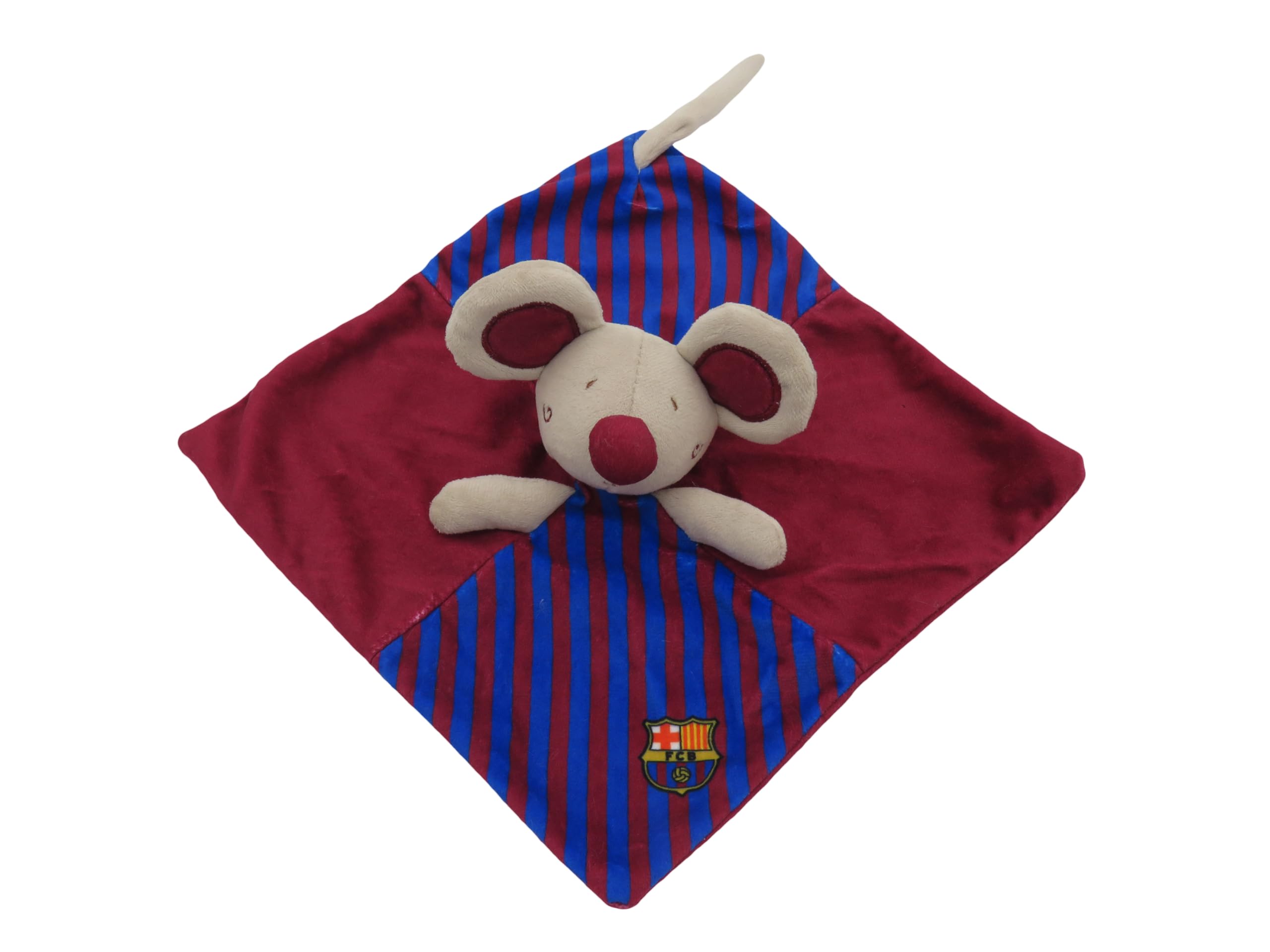 CYPBRANDS FC Barcelona - Doudou for Babies, Attachment Blanket, Soft Toys, Baby Mouse, Barça, Official Product
