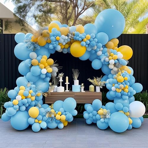 Vista 56 de Guirnalda de globos de color rosa pastel de doble relleno, globos de látex rosa claro, diferentes tamaños, 18/12/5 pulgadas, kit de globos de Rosa