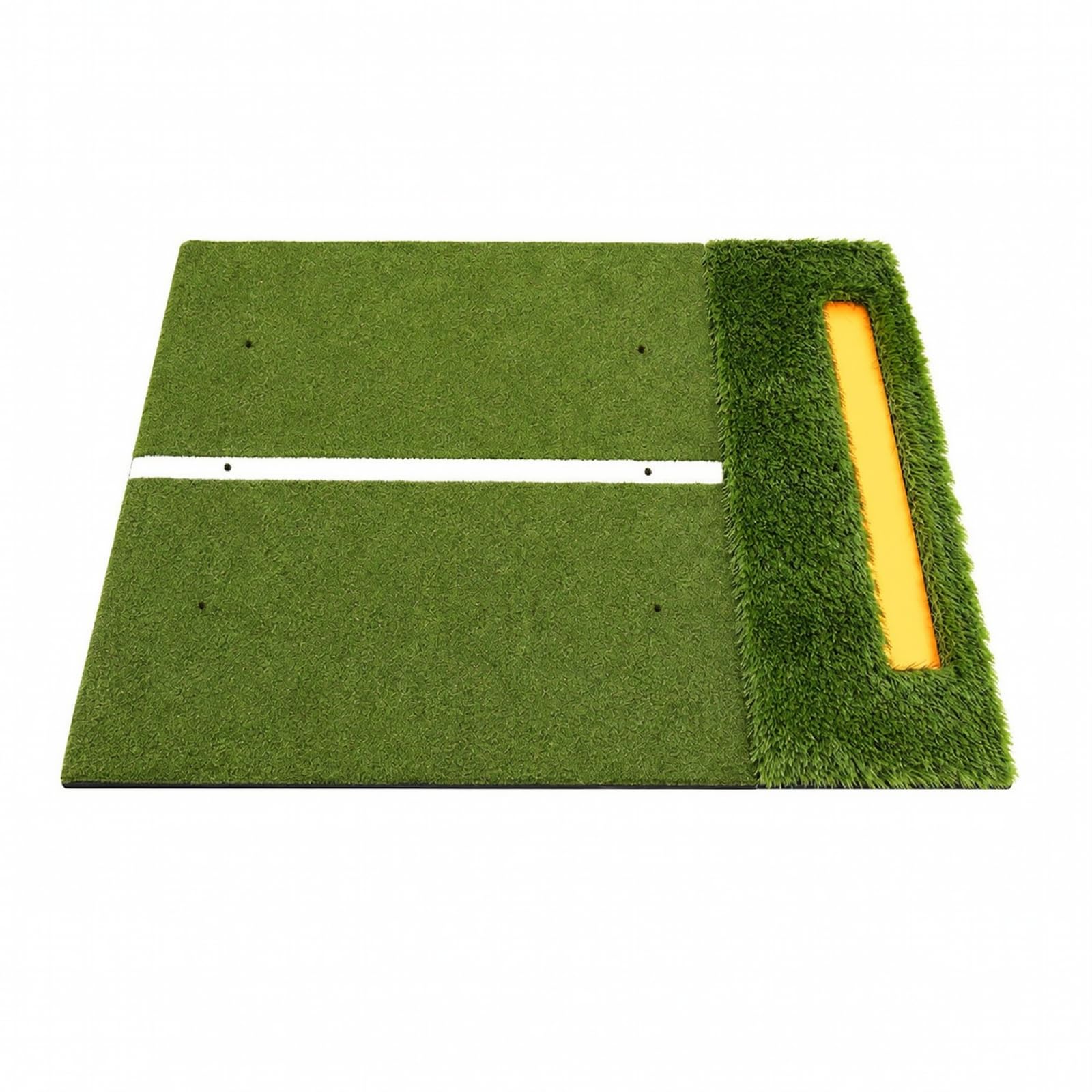 Alfombra Golpeo Golf Doble Césped Antislizan Entrenamiento Golf con Base EVA para, Garaje