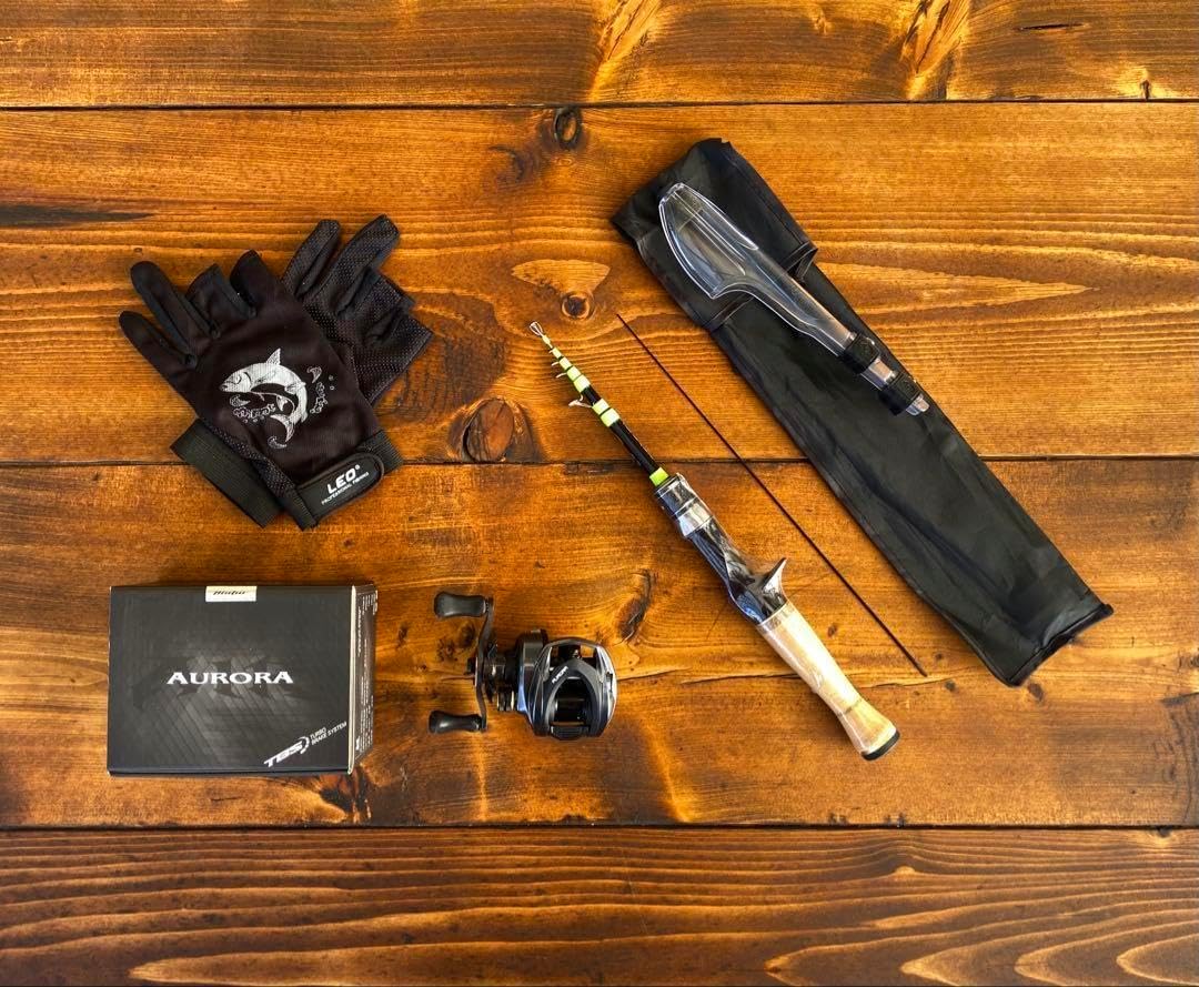 トラウトロッド　釣り竿セット　ルアーウォレット 5ft ベイトフィネス　渓流釣り トラウトロッド 釣り竿セット ルアーウォレット 5ft ベイトフィネス