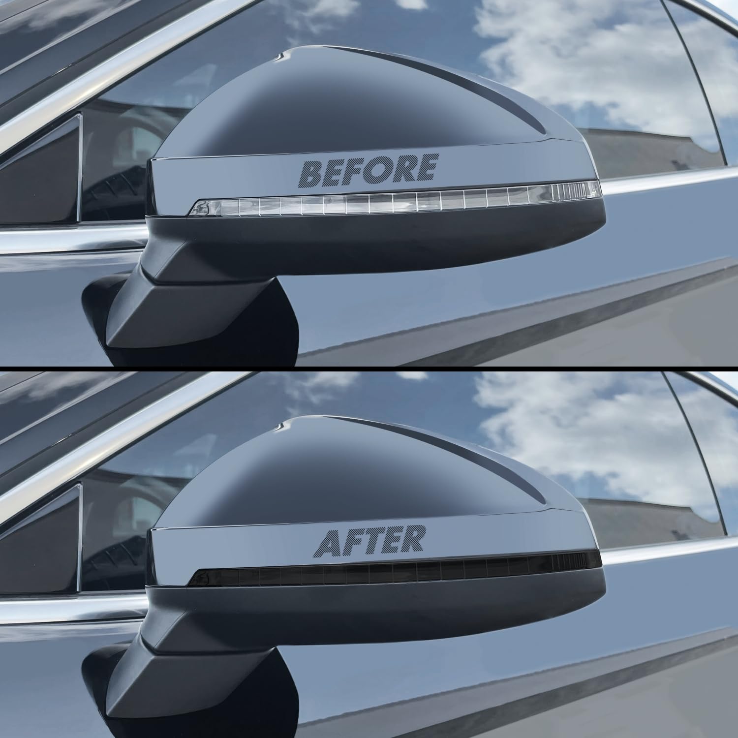 SlickMod PreCut Vinyl Smoke Tint for 2018-2019 Audi A5 S5 Headlight (20% Dark Smoke, 5. Mirror Turn Signal)