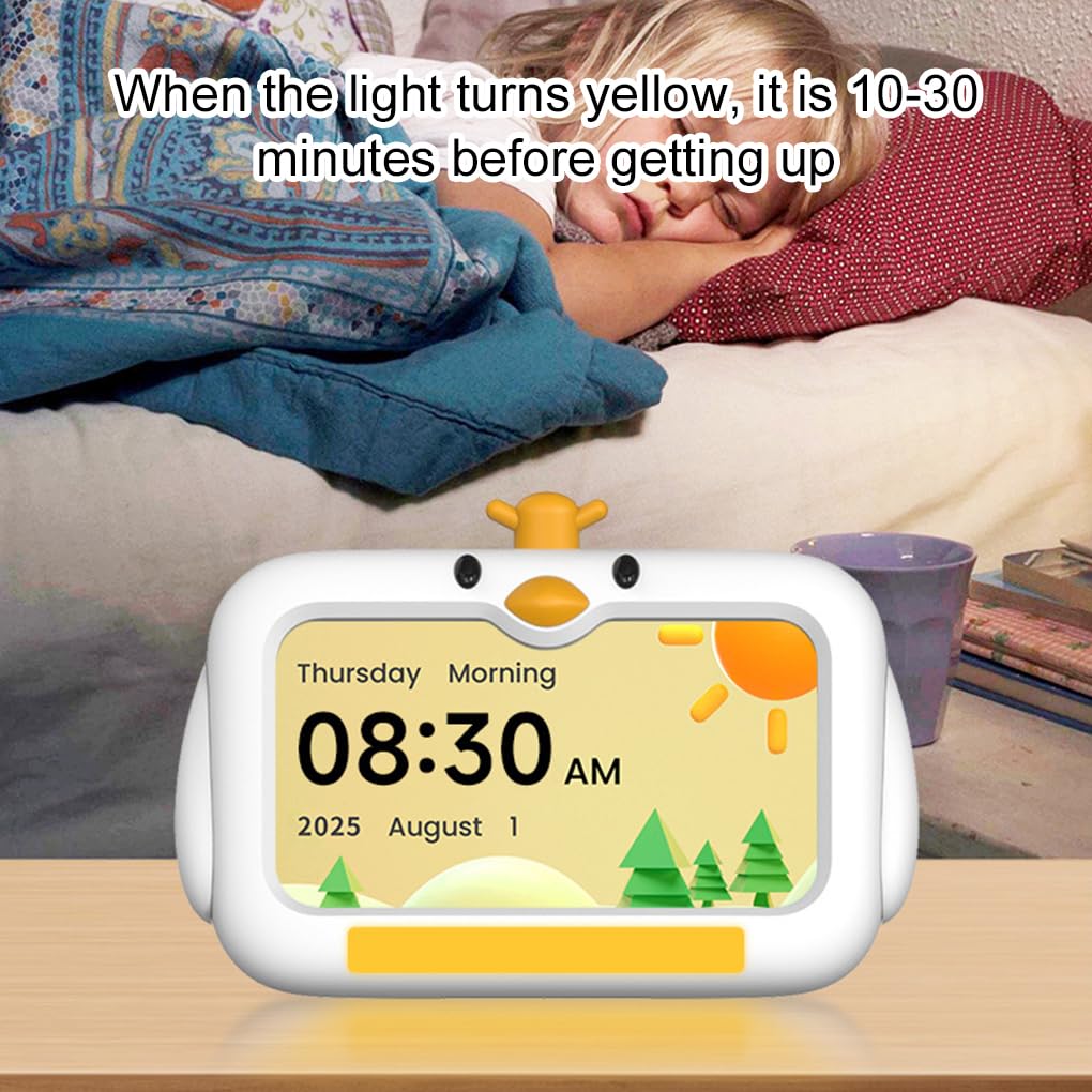 Reloj Despertador con luz Que Cambia de Tres Colores Fácil de Leer