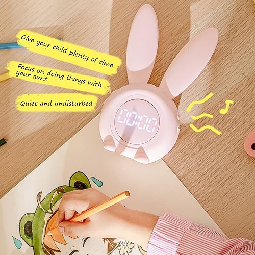 Miniatura 6 de Reloj despertador para niños pequeños, reloj de entrenamiento de sueño para días de semana y fin de semana, opcional, temporizador de siesta para