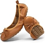 DREAM PAIRS Ballet Ballerina Flats pliable Slip-On Bow Chaussures de robe pour les voyages occasionnels pour femme
