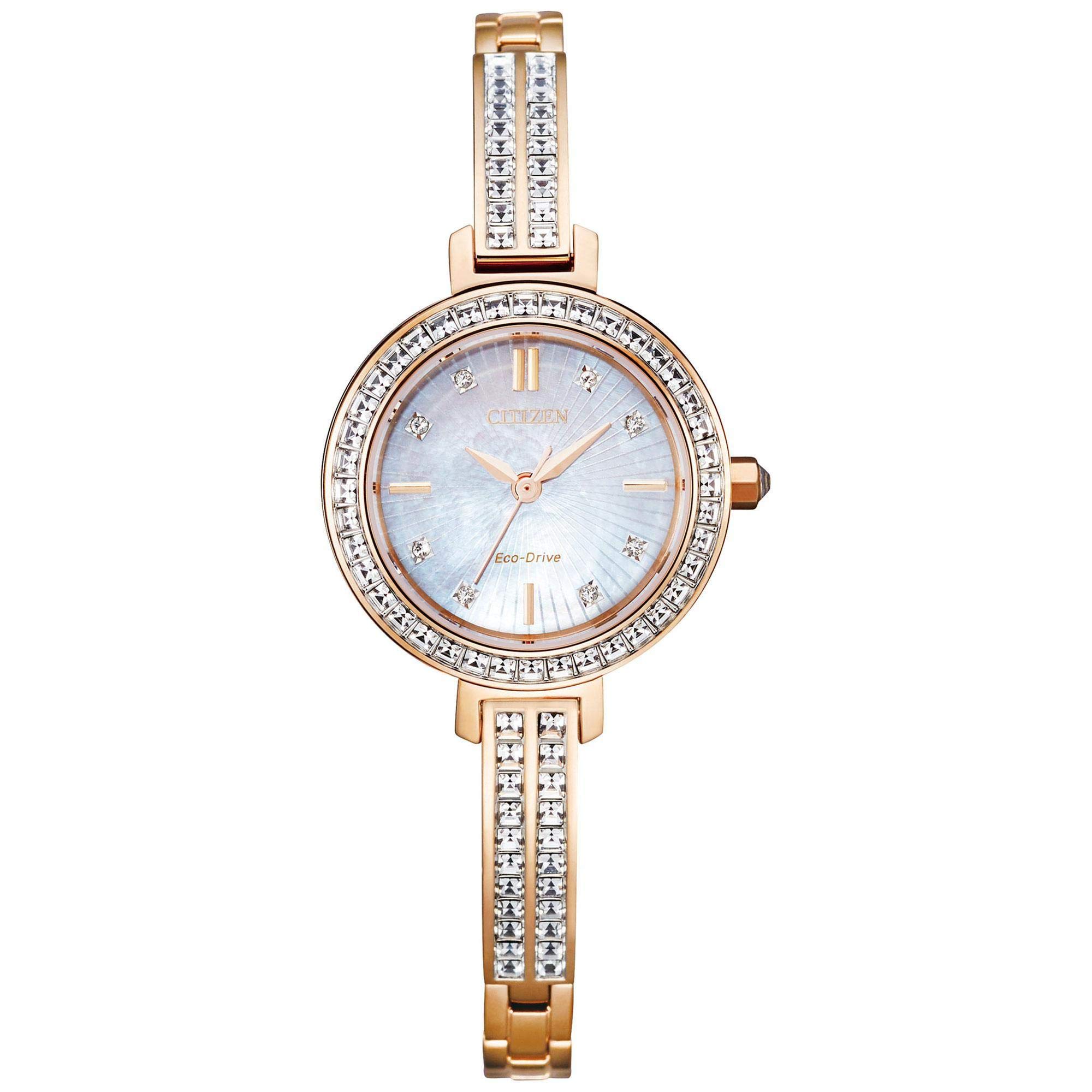 Women's Eco-Drive Dress Classic Crystal Bangle Watch