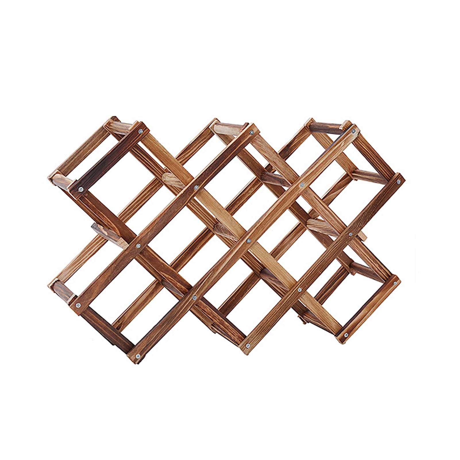 Porte-vin de 10 bouteilles pliable idéal pour embellir votre table de cuisine