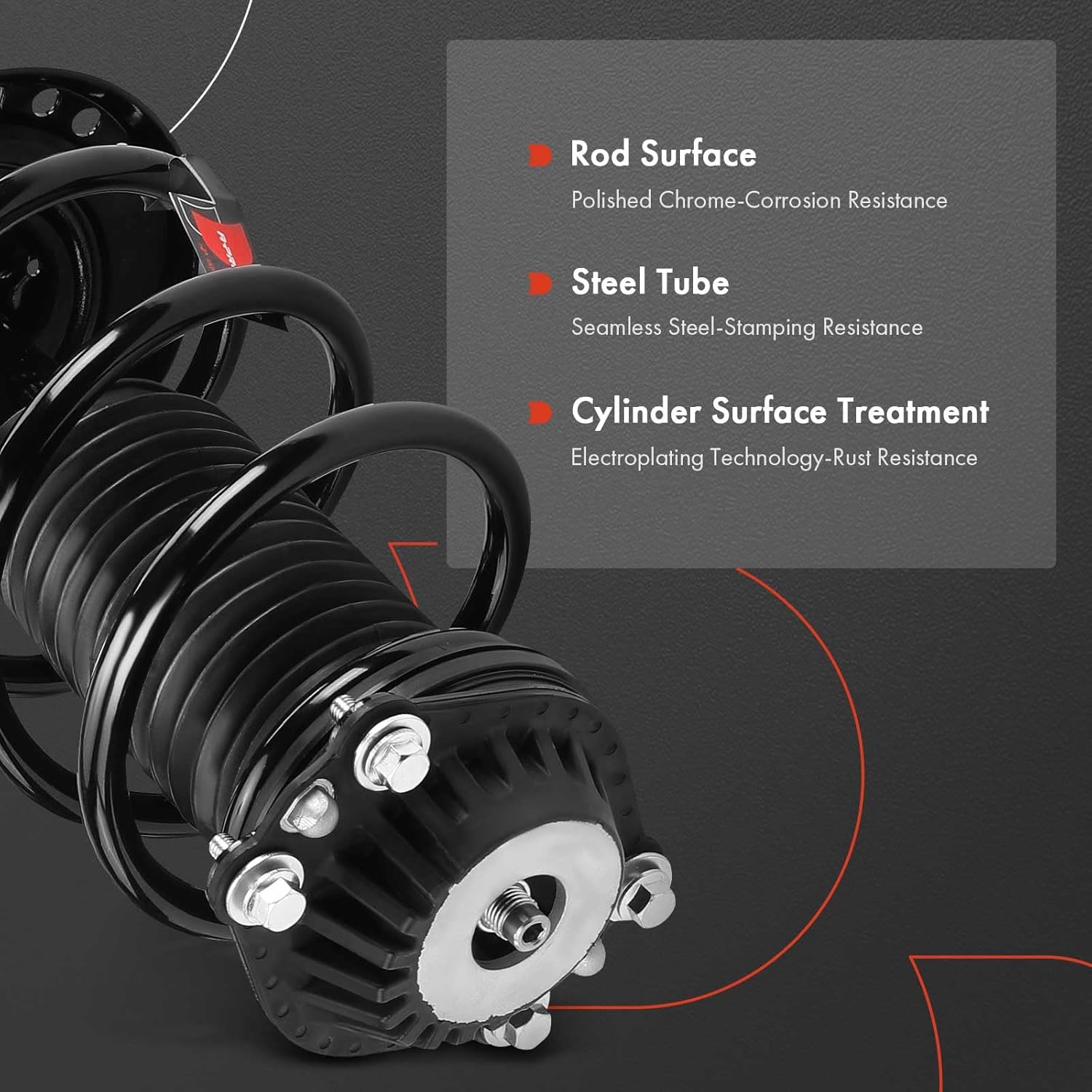 A-Premium Front Struts Compatible with [4WD] Chevrolet Equinox & GMC Terrain, 2018-2023 - 2x Replacement Suspension Complete Strut Assembly Shock with Coil Spring