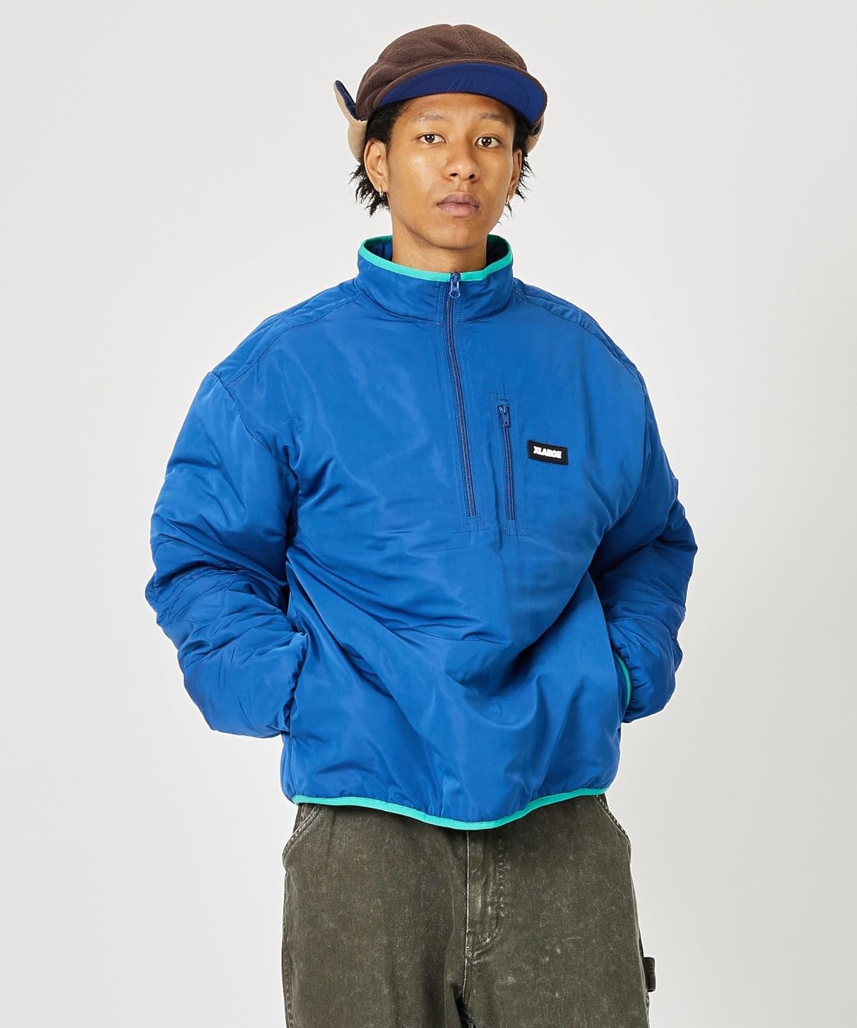 X-LARGE(エクストララージ) ハーフジップナイロンジャケット