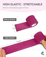 Vista 3 de FriCARE Vendaje Autoadhesivo, Cinta Médica para Botiquín de Primeros Auxilios, Vendajes Cohesivos para Heridas Deportivas y Veterinarias, 2 Pulgadas