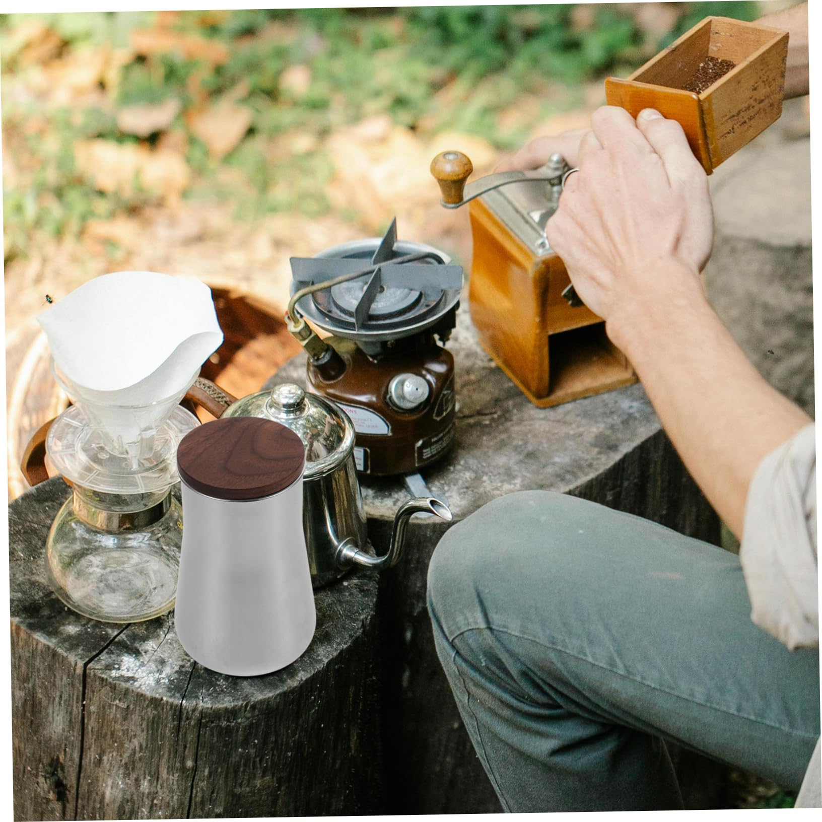 Veemoon Sifter De Café De Acero Inoxidable Malla Fina Recipiente Para Filtrar Café Molido y Sifón De Polvo Accesorio Práctico Para Cafeteras y Preparación De Bebidas